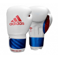 Перчатки боксерские Adidas SPEED PRO, цвет бело-сине-красный